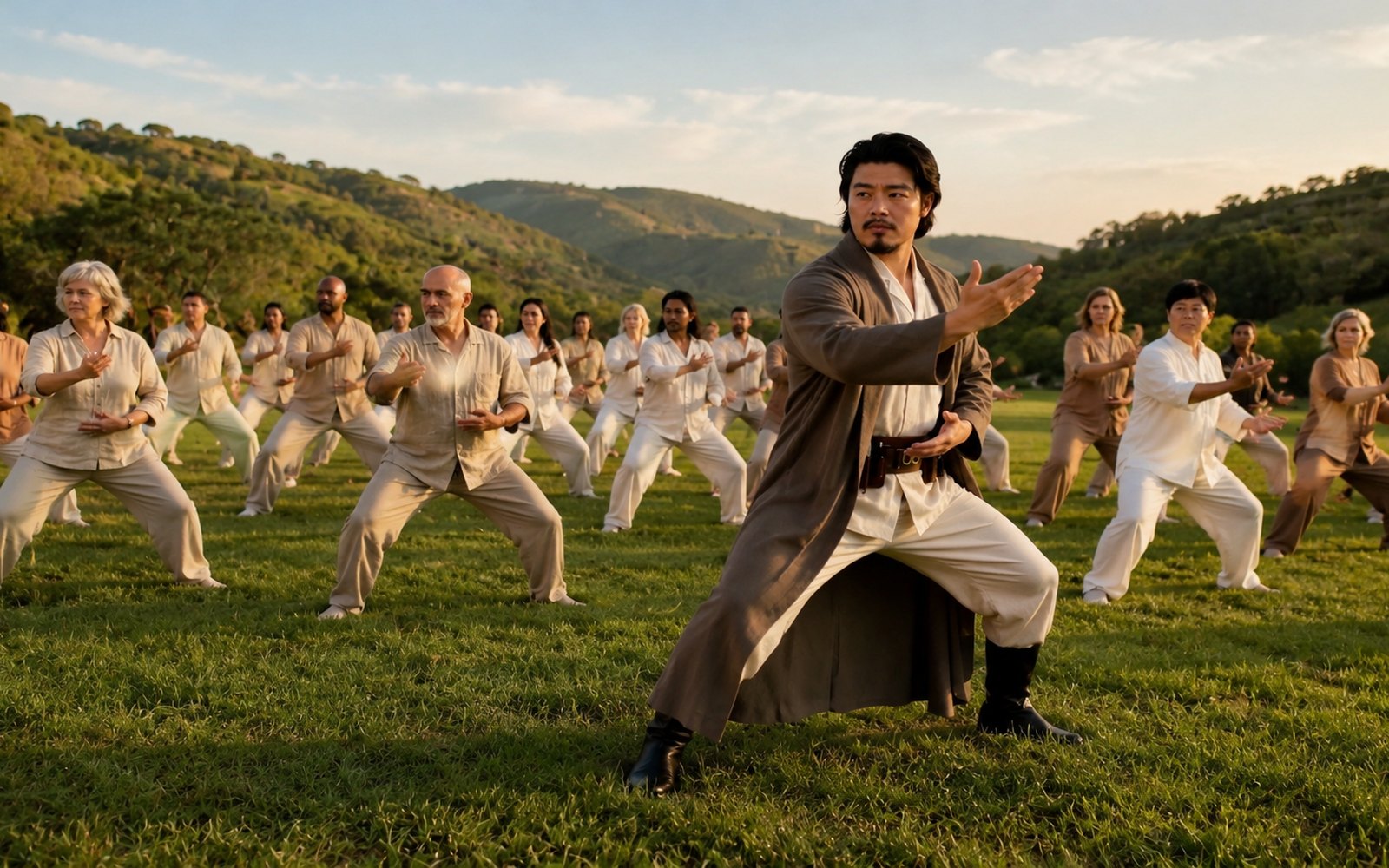 Representative Tai Chi and Qigong-informed group movement practice