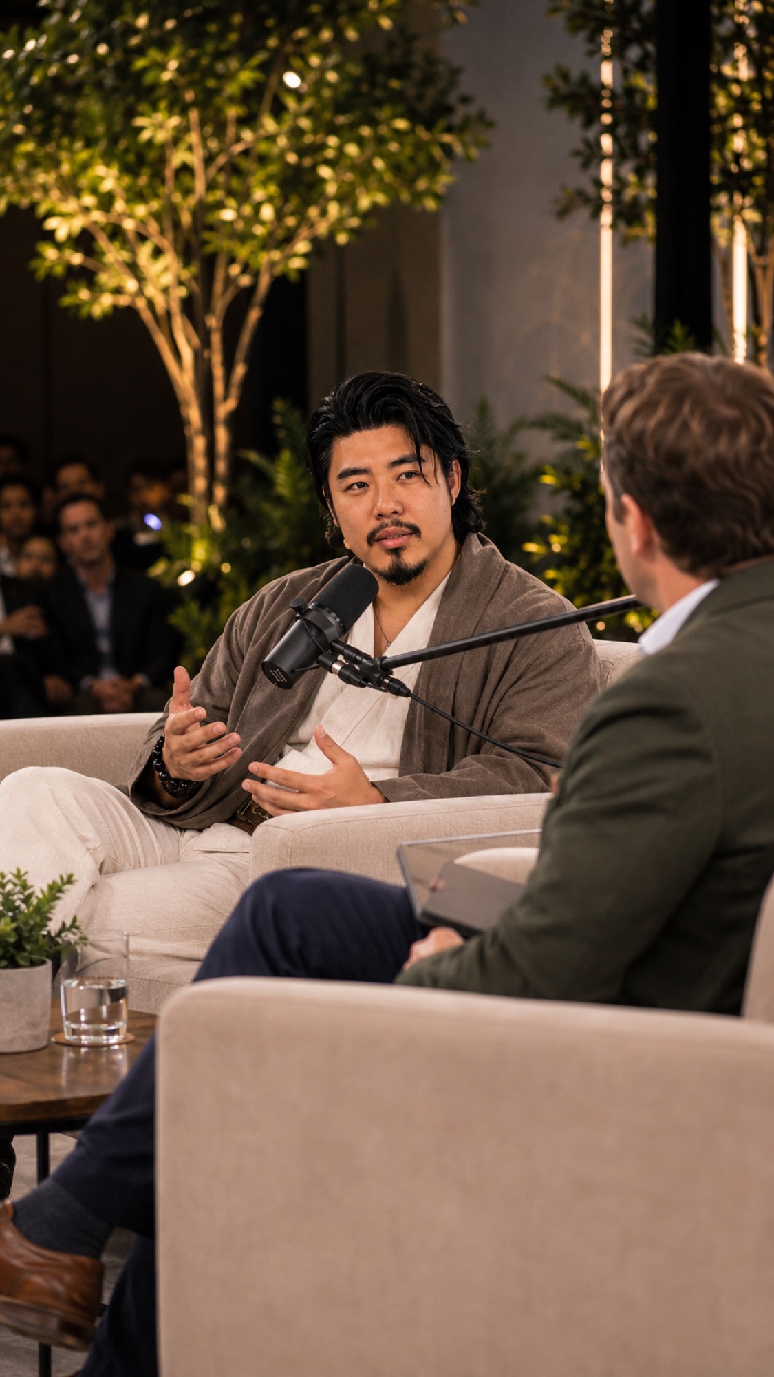 Gary Chen in a live fireside interview discussing whole-person physiotherapy